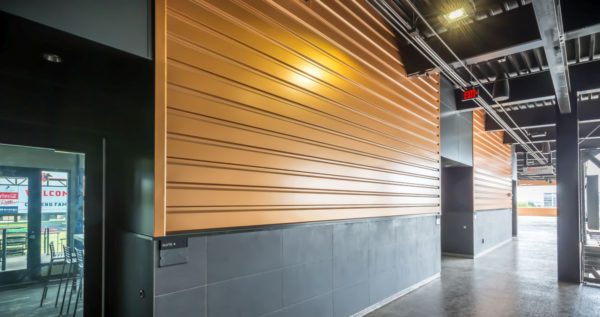 Wichita Riverfront Stadium Copper Prefinished Black Metal Wall Panels Buckley Roofing